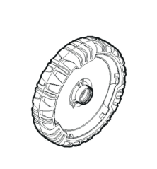 Aluminum wheel 210 mm Stiga battery lawn mower - GGP - 381007494/0