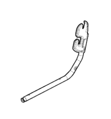 Guidon inférieur gauche tondeuse à batterie Stiga - GGP - 381007704/0