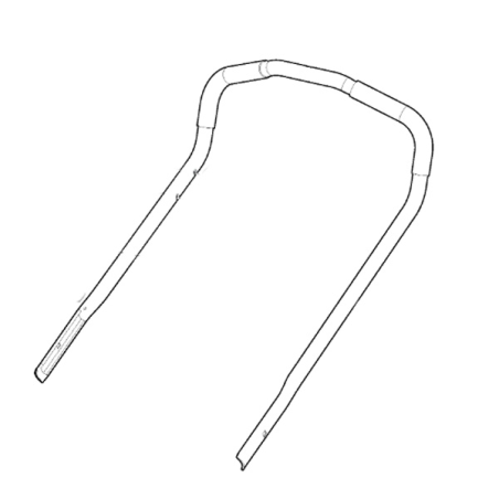 Yellow upper handlebar + Stiga battery mower grip - GGP - 381007676/0
