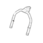 Grey intermediate handlebar for Stiga battery lawn mower - GGP - 381007716/0