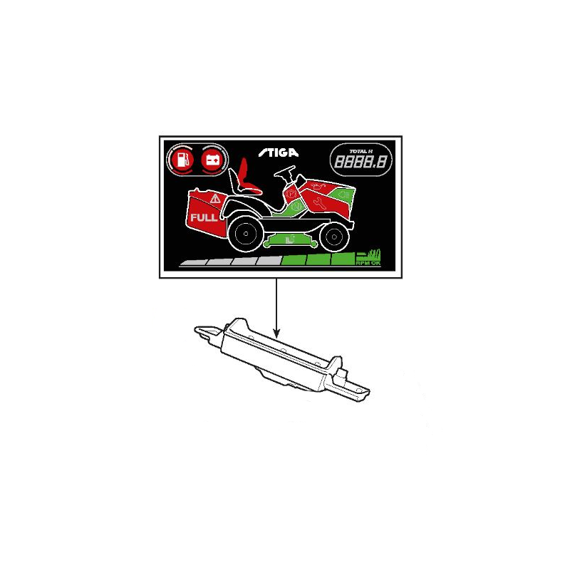 Carte électronique autoportée STIGA - GGP - 382722457/1