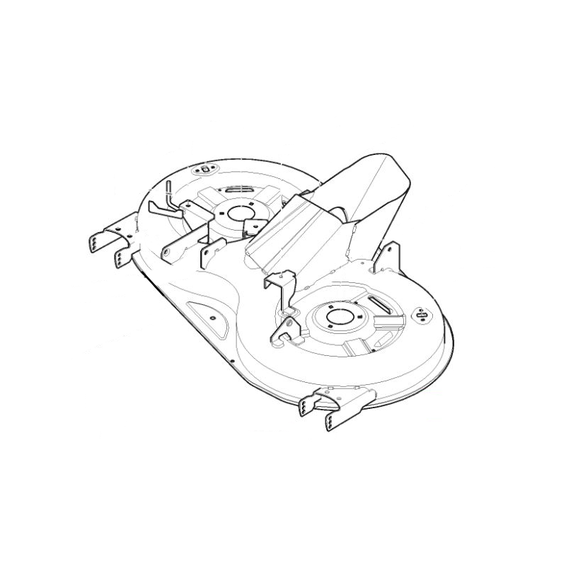 Black Cutting Deck for STIGA - GGP Ride-on Mower - 382564118/1