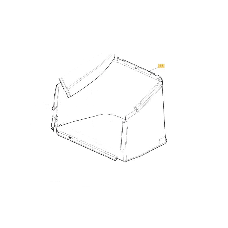 Saco de recolha para trator corta-relva Stiga - GGP - 182105919/0