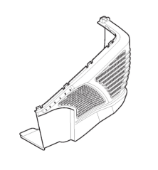 Sac partie inférieure gauche tondeuse batterie Stiga - Alpina - GGP - 322486294/0