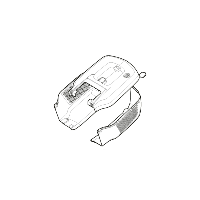 Grass collection box for Alpina battery lawnmower - GGP - 118811054/0