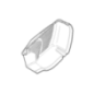 Right lower bag part for Stiga - Alpina - GGP battery lawn mower - 322486324/0