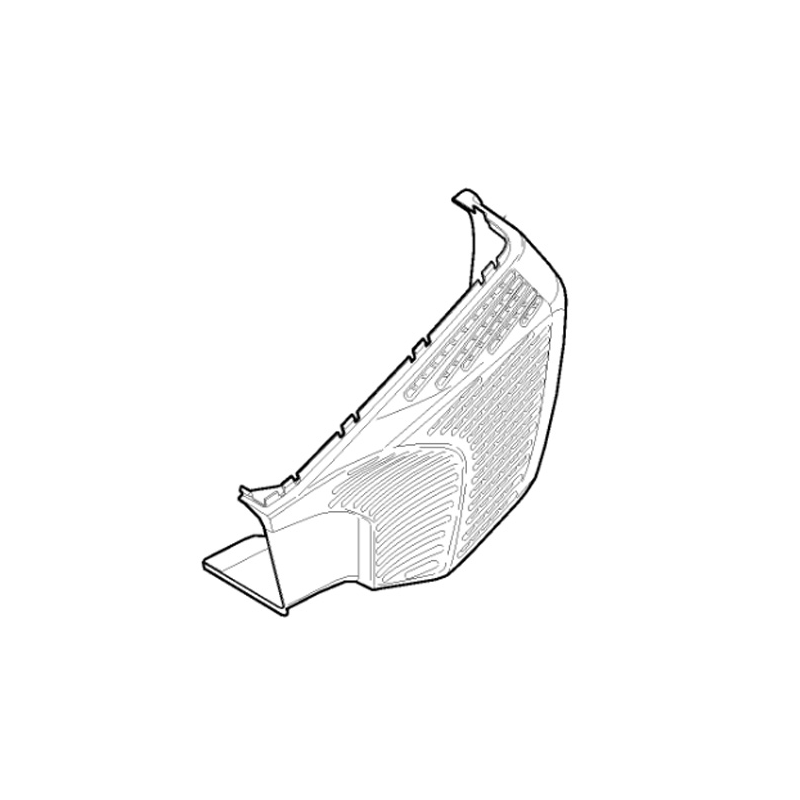 Lower left bag part for Stiga - Alpina - GGP battery lawnmower - 322486325/0
