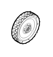 Alpina battery lawn mower rear wheel - GGP - 118802650/0
