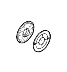 Alpina Akku-Rasenmäher-Hinterradnabenabdeckungsbaugruppe – GGP – 118810959/0