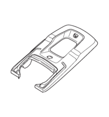 Schwarze Abdeckung Rasenmäher Grasfangbatterie Alpina - GGP - 322486379/0