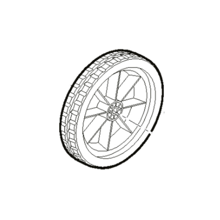 Roue arrière tondeuse à batterie Alpina - GGP - 118810983/0