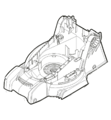 Chassis tondeuse à batterie Alpina - GGP - 118810986/0