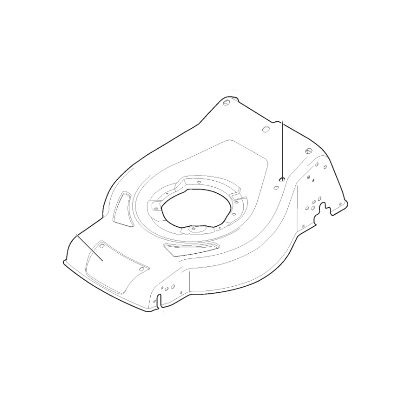 Châssis noir tondeuse à gazon Alpina 381004949-1 - GGP - 381004949/1