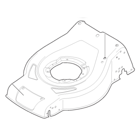 Châssis noir tondeuse à gazon Alpina 381004949-1 - GGP - 381004949/1