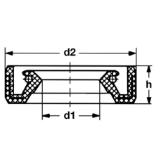 Oil seal ALPINA 3121170 - GGP - 3121170 2