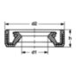 Oil seal ALPINA 3121170 - GGP - 3121170