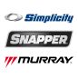 Schwarzes 3-Speichen-Lenklager – Simplicity Snapper Murray – 1401107MA