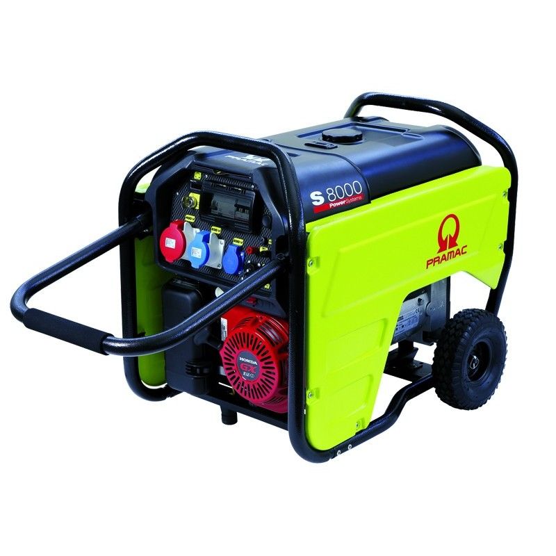 Generador Pramac - S8000 SERIE S / GASOLINA - Motor HONDA GX - PD652TH2Z05