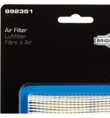 Filtro dell'aria piatto Briggs e Stratton - 992351 - Serie 600/800/900/1450