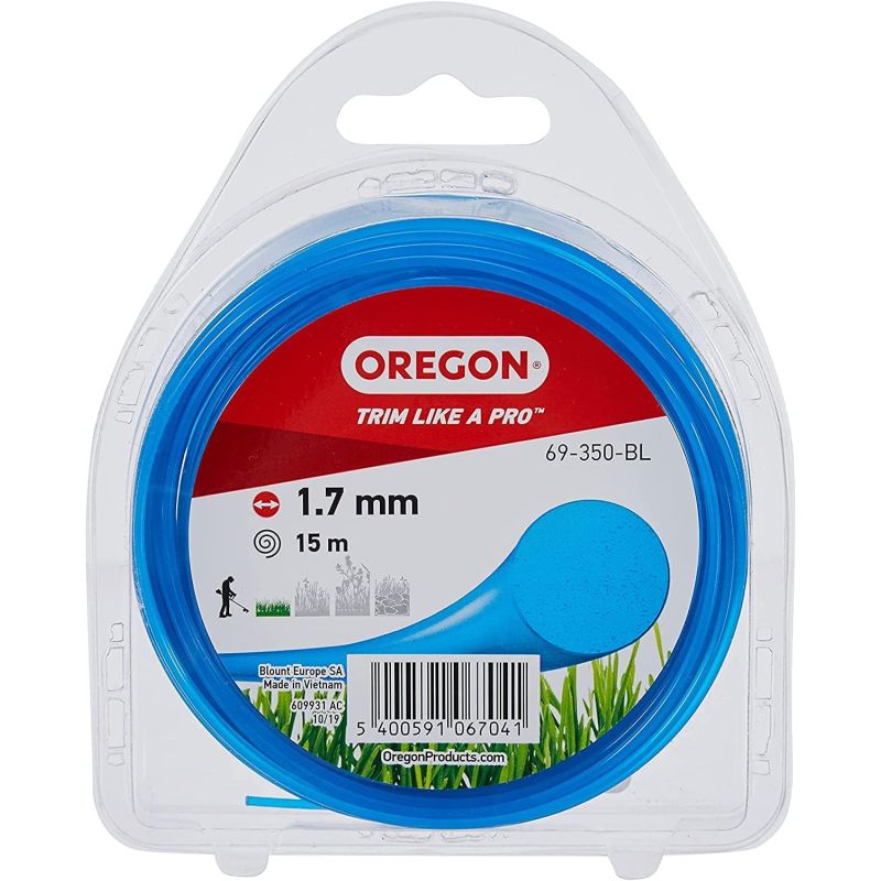 Linha Roçadora Redonda Nylon Azul ø 1.7mm/15m Oregon 69-350-BL