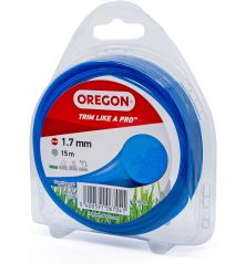 Hilo para desbrozadora Redondo Nylon Azul ø 1.7mm/15m Oregon 69-350-BL