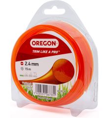 Fil débroussailleuse Rond Nylon Orange ø2.4mm/15m Oregon 69-362-OR