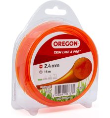 Hilo para desbrozadora Redondo Nylon Naranja ø 2.4mm/15m Oregon 69-362-OR
