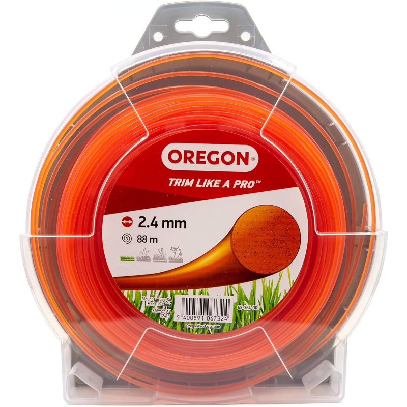 Hilo para desbrozadora Redondo Nylon Naranja ø 2.4mm/88m Oregon 69-364-OR