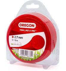 Fil débroussailleuse Rond Nylon Rouge ø2.7mm/15m Oregon 69-380-RD