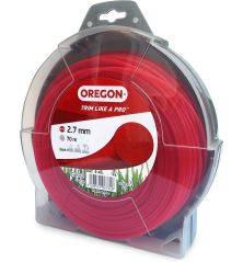 Filo per decespugliatore Tondo Nylon Rosso ø 2.7mm/70m Oregon 69-382-RD