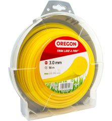 Freischneiderschnur, rund, Nylon, gelb, ø 3.0mm/56m Oregon 69-370-YE