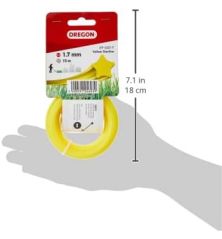 Filo per decespugliatore Etoile Nylon Giallo ø 1.7mm/15m Oregon 69-440-Y