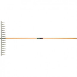 POLET Râteau 76cm Aluminium 17 dents Em bois 1m50 - POLET - Râteau de jardin - Jardin Affaires
