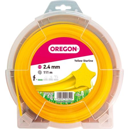 Hilo de desbrozadora Etoile Nylon Amarillo ø 2.4mm/111m Oregon 69-454-Y