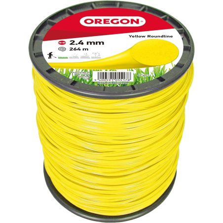 Fil débroussailleuse Rond Nylon Jaune ø2.4mm/264m Oregon 69-365-Y