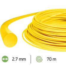 Hilo para desbrozadora Redondo Nylon Amarillo ø 2.7mm/70m Oregon 69-382-Y