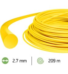 Fil débroussailleuse Rond Nylon Jaune ø2.7mm/209m Oregon 69-383-Y