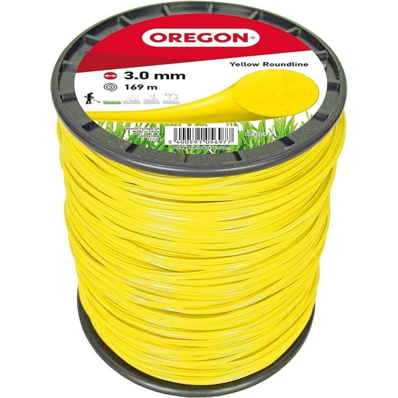 Fil débroussailleuse Rond Nylon Jaune ø3.0mm/169m Oregon 69-371-Y