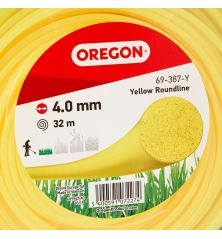 Fil débroussailleuse Rond Nylon Jaune ø4.0mm/32m Oregon 69-387-Y