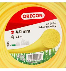 Freischneiderschnur, rund, Nylon, gelb, ø 4.0mm/32m Oregon 69-387-Y