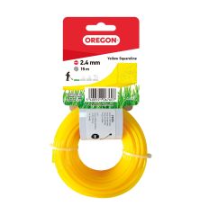 Hilo para desbrozadora Cuadrado Nylon Amarillo ø 2.4mm/15m Oregon 69-412-Y