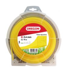 Brushcutter line Square Nylon Yellow ø 2.4mm/75m Oregon 69-414-Y