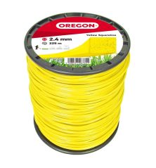 Fil débroussailleuse Carré Nylon Jaune ø2.4mm/225m Oregon 69-415-Y