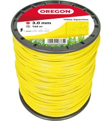 Fil débroussailleuse Carré Nylon Jaune ø3.0mm/144m Oregon 69-421-Y