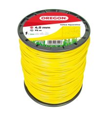 Brushcutter line Square Nylon Yellow ø 4.0mm/95m Oregon 69-479-Y