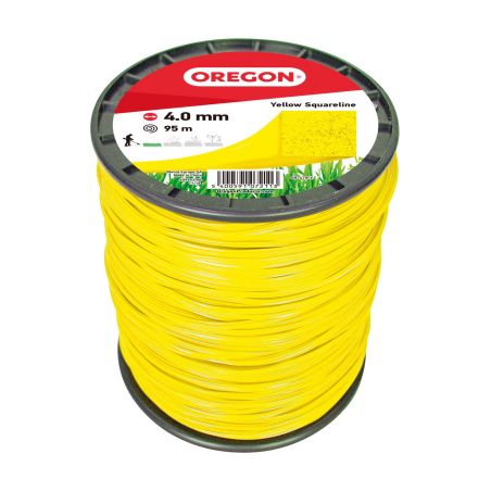 Hilo para desbrozadora Cuadrado Nylon Amarillo ø 4.0mm/95m Oregon 69-479-Y