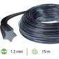 Filo per decespugliatore Etoile Nylium Starline Nero ø 1.3mm/15m Oregon 533744