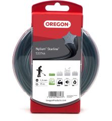 Linha de roçadora Etoile Nylium Starline Preto ø 1.3mm/15m Oregon 533744