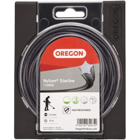 Filo per decespugliatore Etoile Nylium Starline Nero ø 2.0mm/15m Oregon 581222