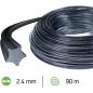 Linha de roçadora Etoile Nylium Starline Preto ø 2.4mm/90m Oregon 104883E